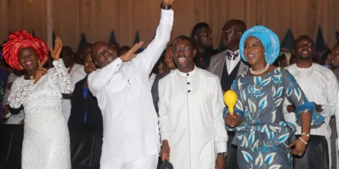 ON GOVERNOR OKOWA'S ATTACK ON PETER OBI OVER VISITS TO CHURCHES - MORE LIKE THE KETTLE CALLING THE POT BLACK